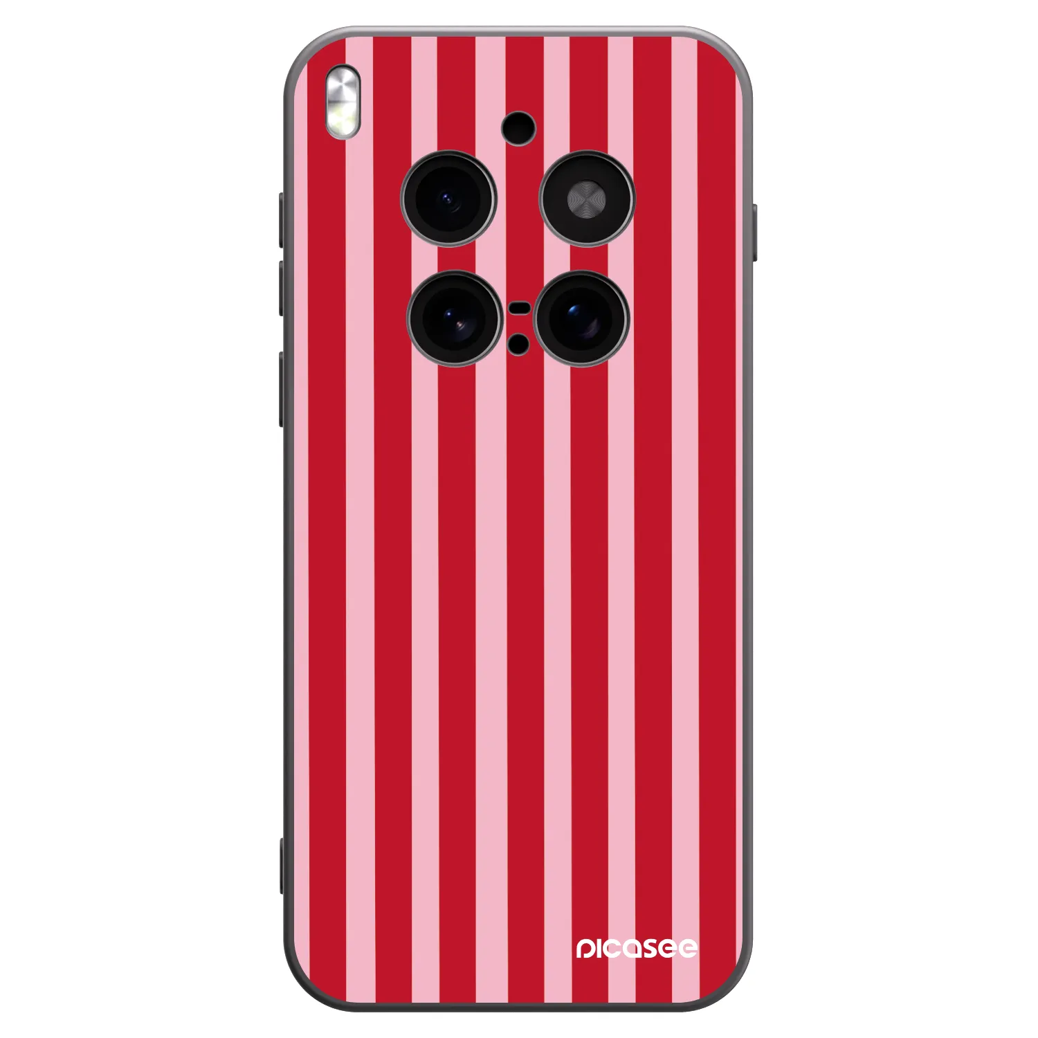 Picasee crna silikonska maskica za Vivo X300 Pro - Lines red