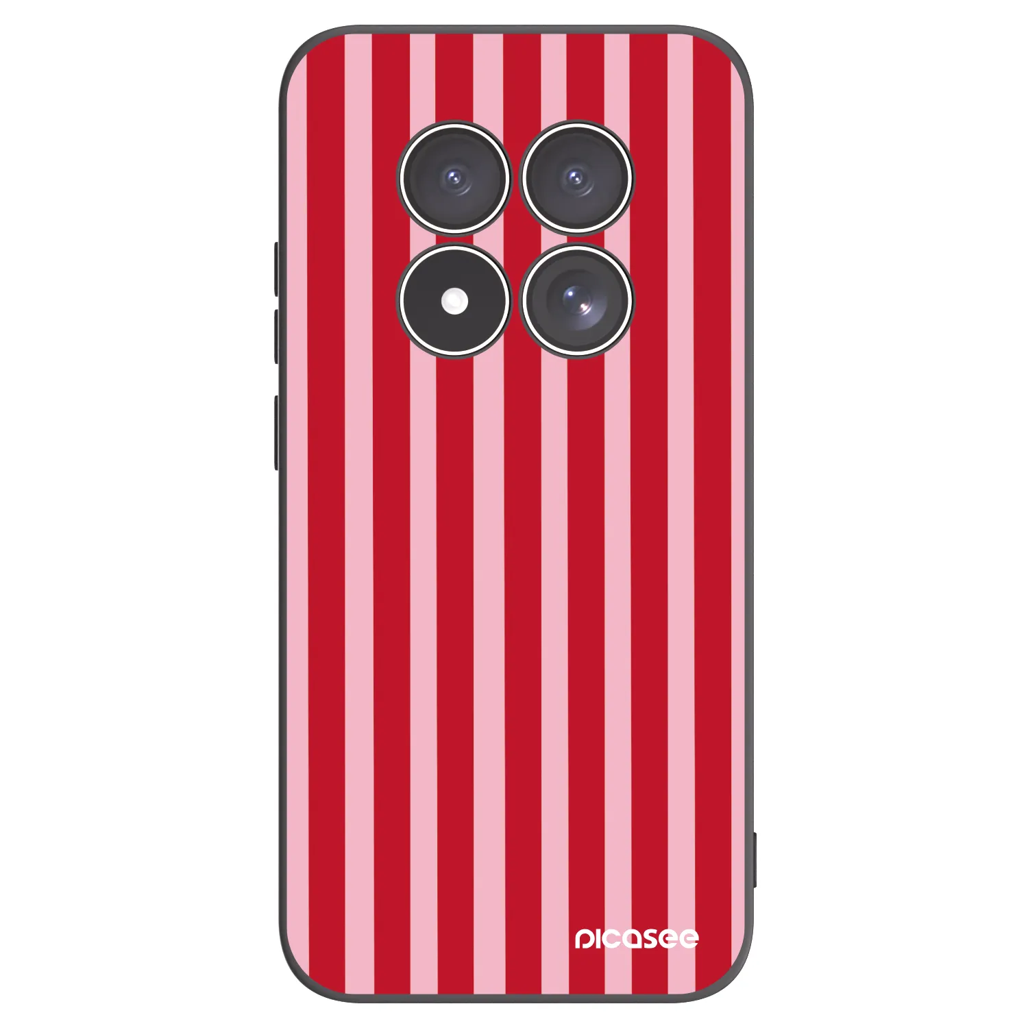 Picasee crna silikonska maskica za Xiaomi Redmi Note 15 Pro 5G - Lines red