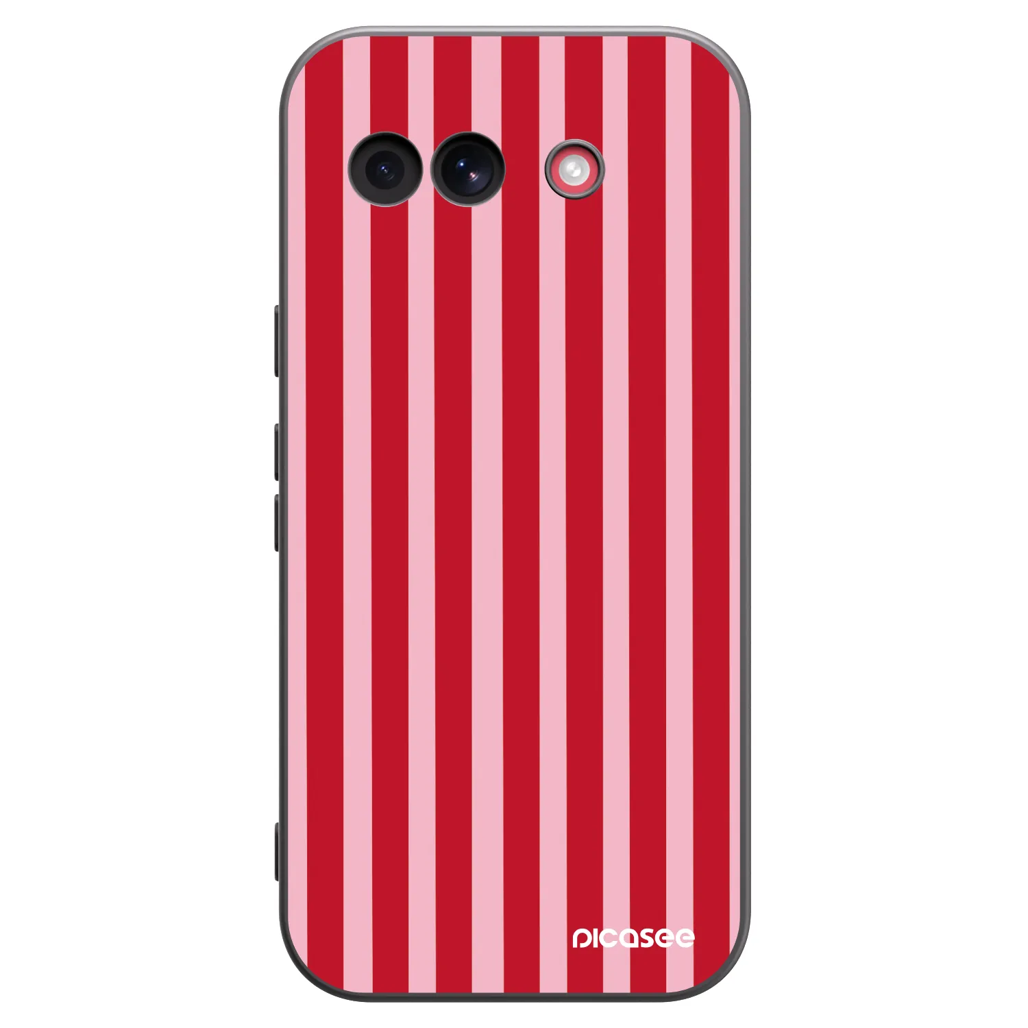 Picasee crna silikonska maskica za Google Pixel 10a - Lines red