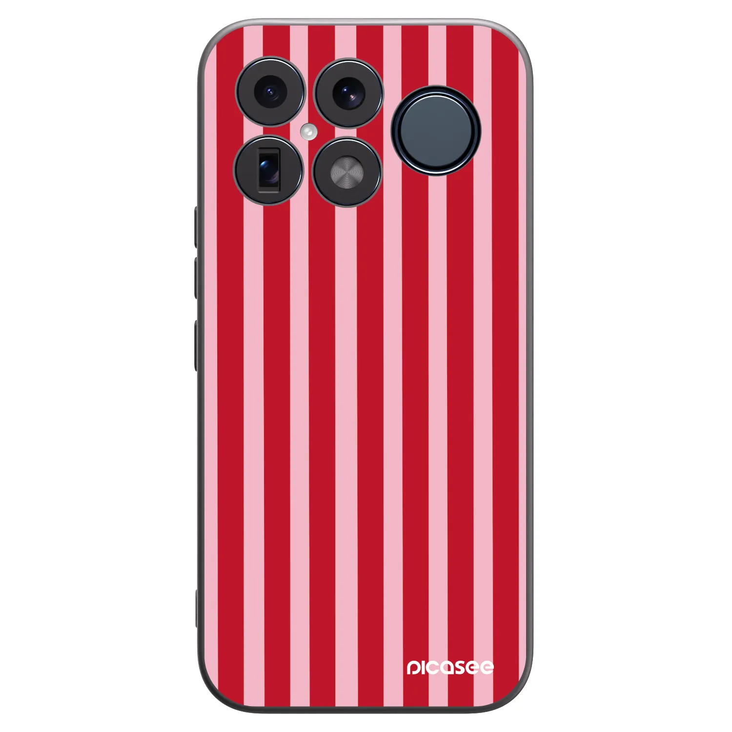 Picasee crna silikonska maskica za Xiaomi Poco F8 Ultra - Lines red