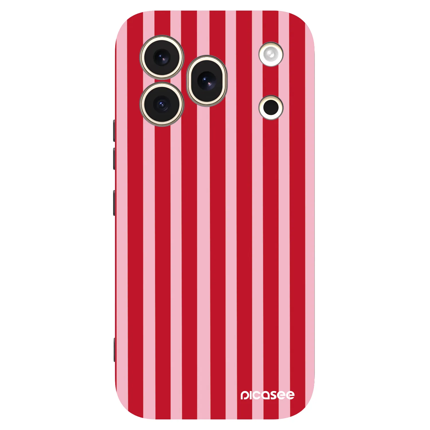 Picasee crna silikonska maskica za Honor 600 Pro - Lines red