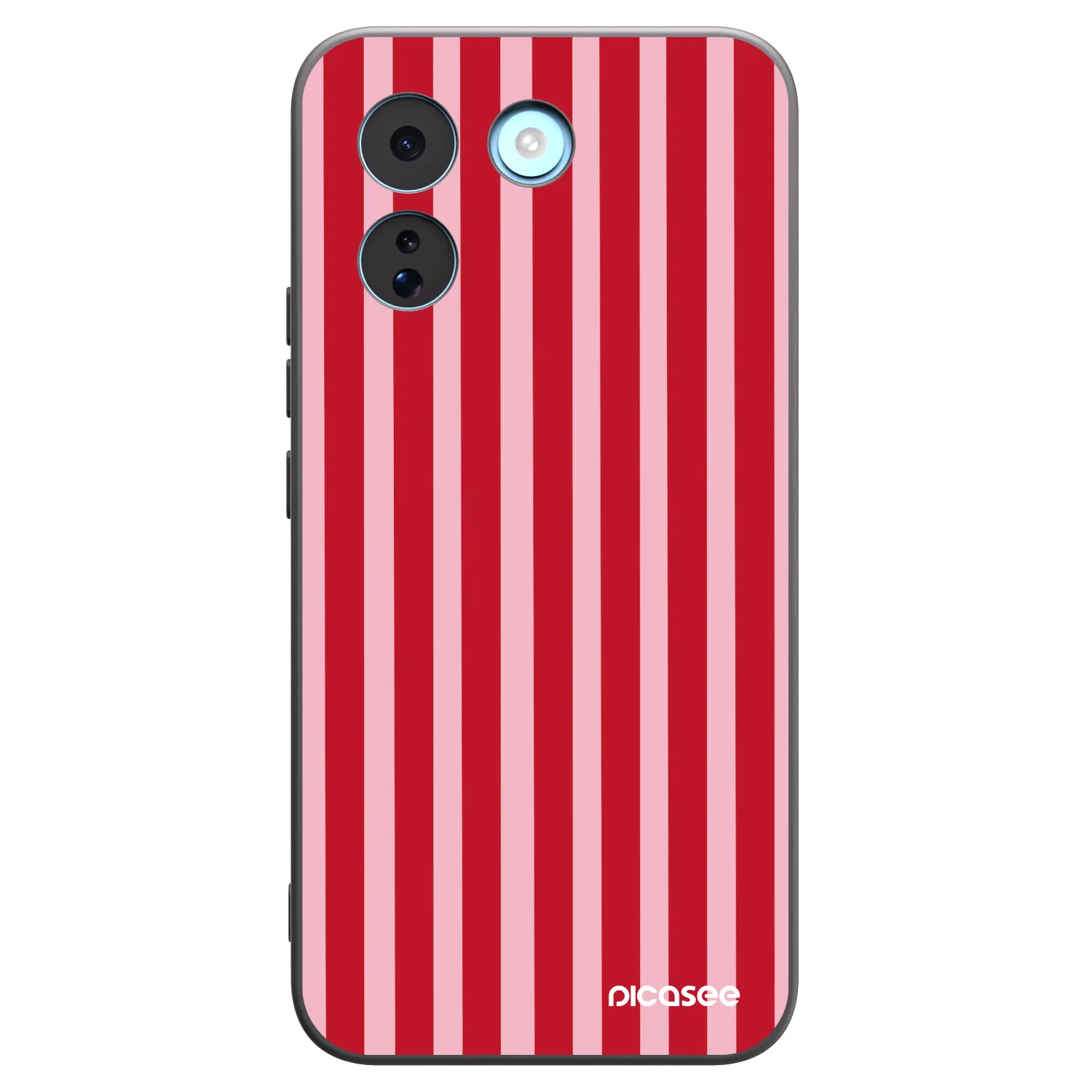 Picasee crna silikonska maskica za Xiaomi Redmi Note 17 Pro MAX 5G - Lines red