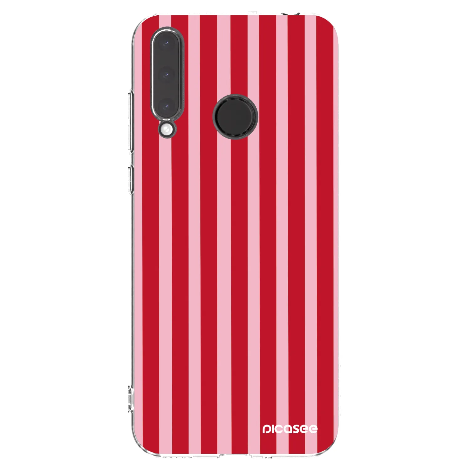 Picasee silikonska prozirna maskica za Honor 20 Lite - Lines red