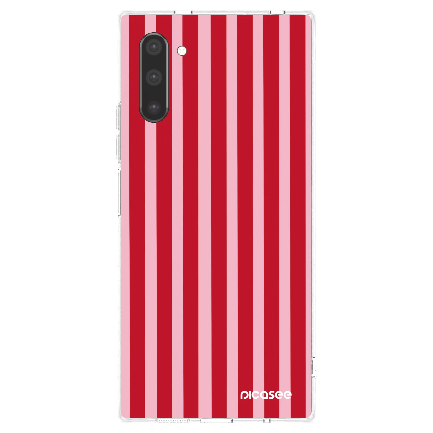 Picasee silikonska prozirna maskica za Samsung Galaxy Note 10 N970F - Lines red