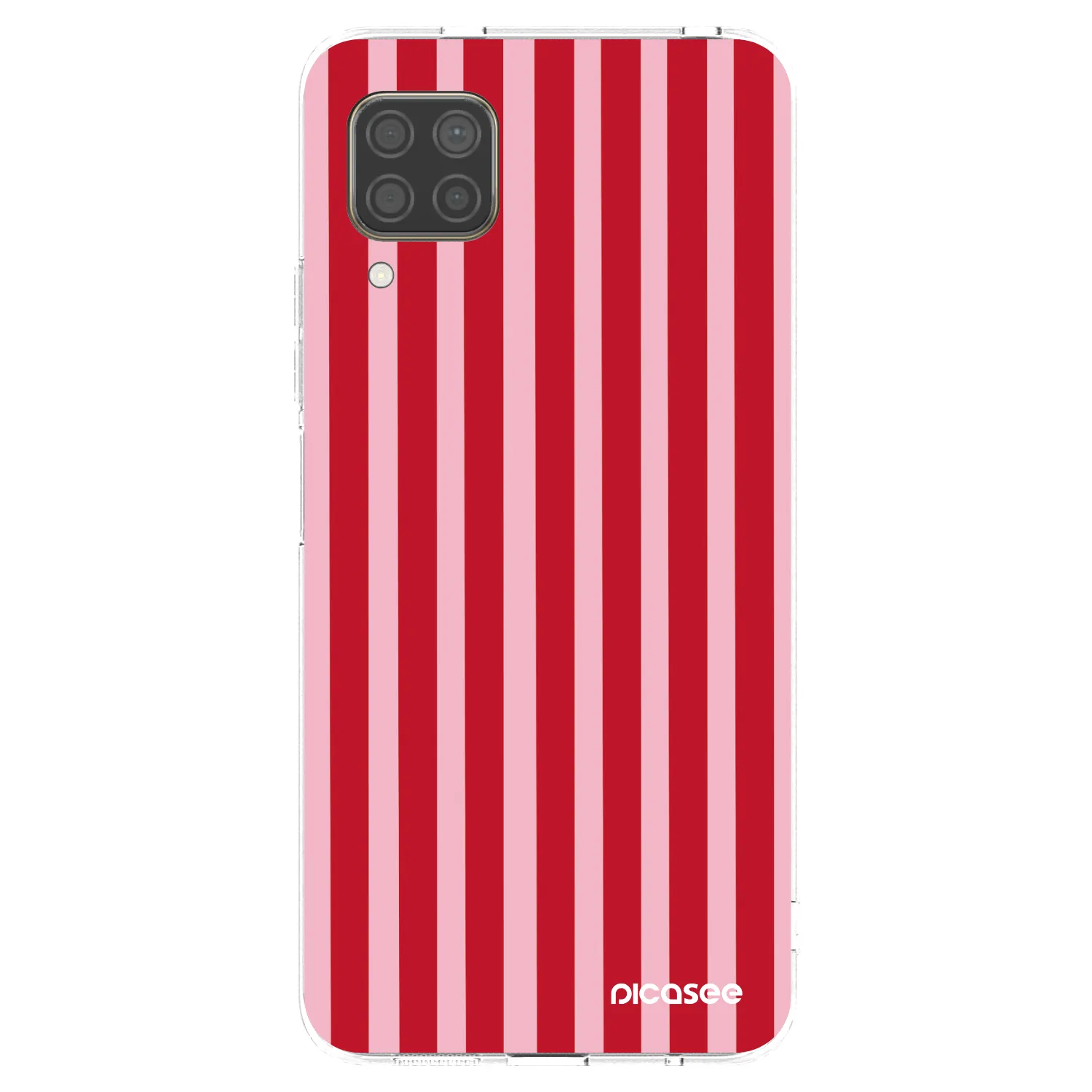Picasee silikonska prozirna maskica za Huawei P40 Lite - Lines red