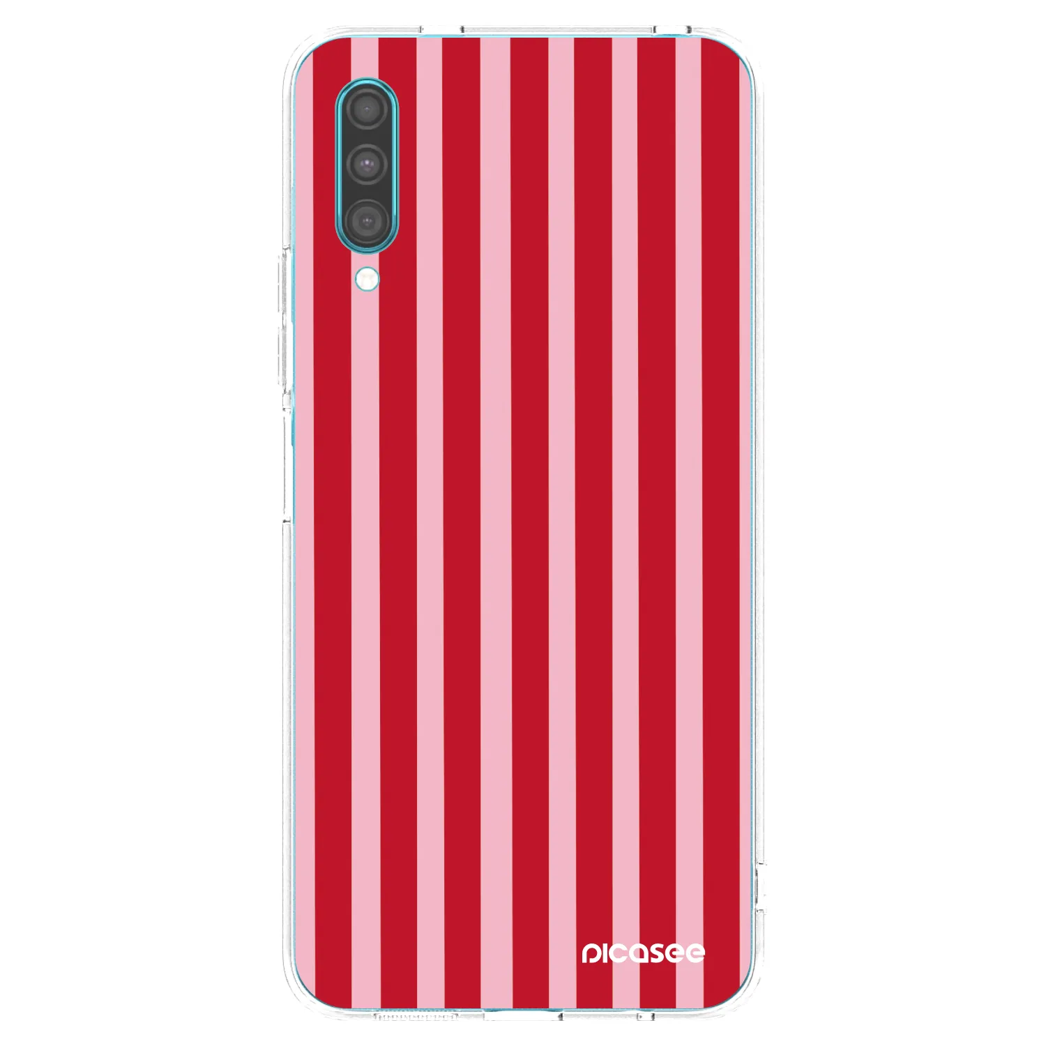 Picasee silikonska prozirna maskica za Samsung Galaxy A30s A307F - Lines red