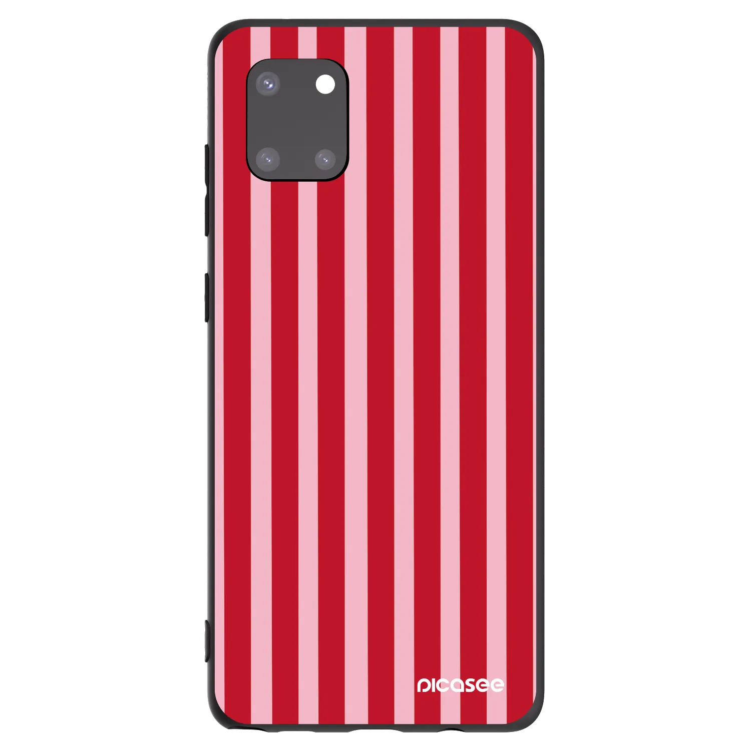 Picasee crna silikonska maskica za Samsung Galaxy Note 10 Lite N770F - Lines red