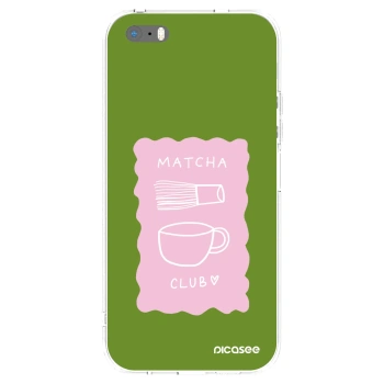 Picasee silikonska prozirna maskica za Apple iPhone 5/5S/SE - Matcha club