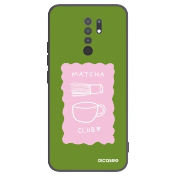 Picasee crna silikonska maskica za Xiaomi Redmi 9 - Matcha club