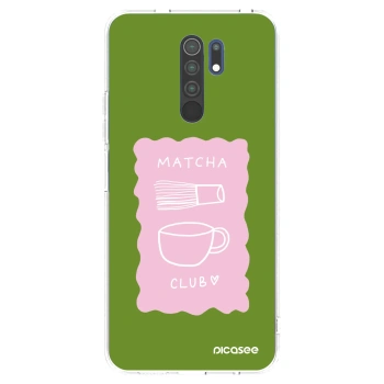 Picasee silikonska prozirna maskica za Xiaomi Redmi 9 - Matcha club