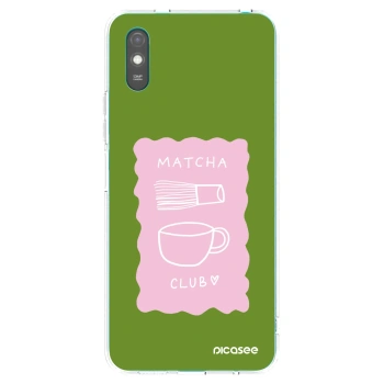 Picasee silikonska prozirna maskica za Xiaomi Redmi 9A - Matcha club