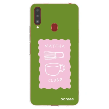 Picasee silikonska prozirna maskica za Samsung Galaxy A20s - Matcha club