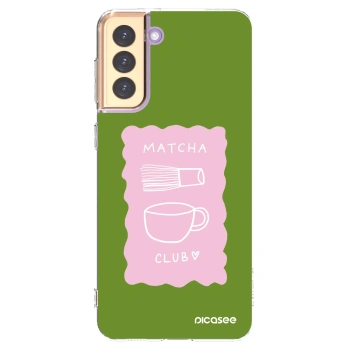 Picasee silikonska prozirna maskica za Samsung Galaxy S21+ 5G G996F - Matcha club
