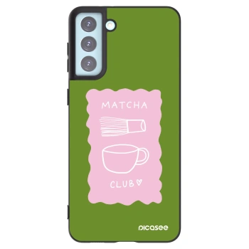 Picasee crna silikonska maskica za Samsung Galaxy S21+ 5G G996F - Matcha club