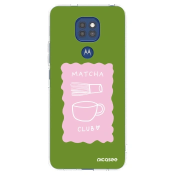 Picasee silikonska prozirna maskica za Motorola Moto G9 Play - Matcha club