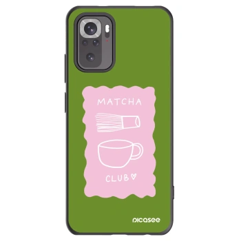 Picasee crna silikonska maskica za Xiaomi Redmi Note 10 - Matcha club