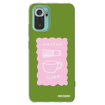 Picasee silikonska prozirna maskica za Xiaomi Redmi Note 10 Pro - Matcha club