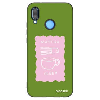 Picasee crna silikonska maskica za Huawei P20 Lite - Matcha club
