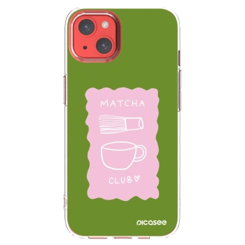 Picasee silikonska prozirna maskica za Apple iPhone 13 - Matcha club