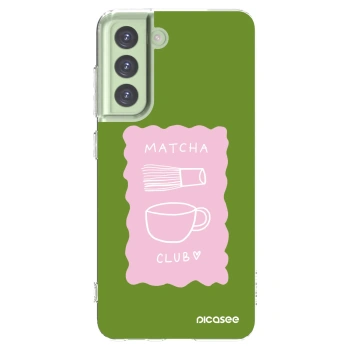 Picasee silikonska prozirna maskica za Samsung Galaxy S21 FE 5G - Matcha club