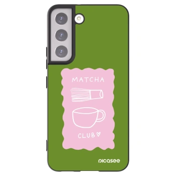 Picasee crna silikonska maskica za Samsung Galaxy S22 5G - Matcha club