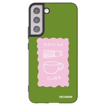 Picasee crna silikonska maskica za Samsung Galaxy S22+ 5G - Matcha club