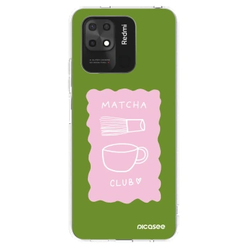 Picasee silikonska prozirna maskica za Xiaomi Redmi 10C - Matcha club