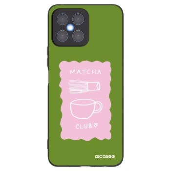 Picasee crna silikonska maskica za Honor X8 4G - Matcha club