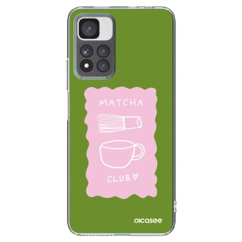 Picasee silikonska prozirna maskica za Xiaomi Redmi Note 11 Pro+ 5G - Matcha club