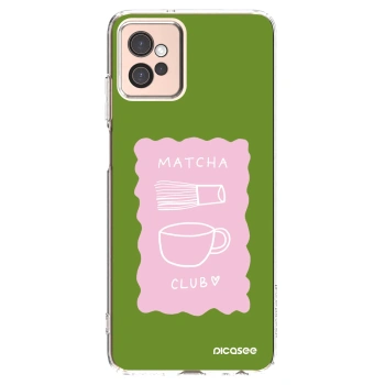Picasee silikonska prozirna maskica za Motorola Moto G32 - Matcha club