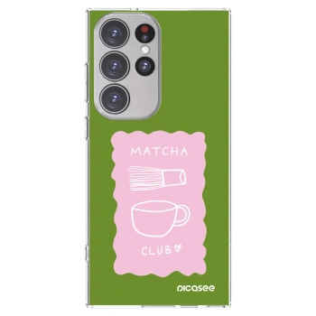 Picasee silikonska prozirna maskica za Samsung Galaxy S23 Ultra 5G - Matcha club