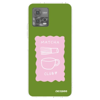 Picasee silikonska prozirna maskica za Motorola Moto G72 - Matcha club