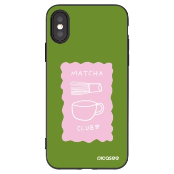 Picasee crna silikonska maskica za Apple iPhone X/XS - Matcha club
