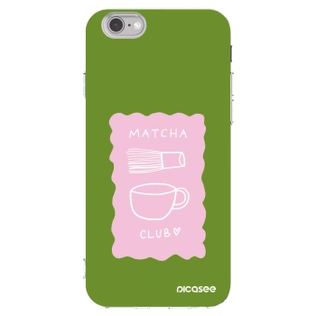 Picasee silikonska prozirna maskica za Apple iPhone 6/6S - Matcha club
