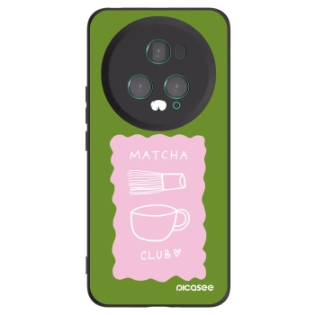 Picasee crna silikonska maskica za Honor Magic5 Pro - Matcha club