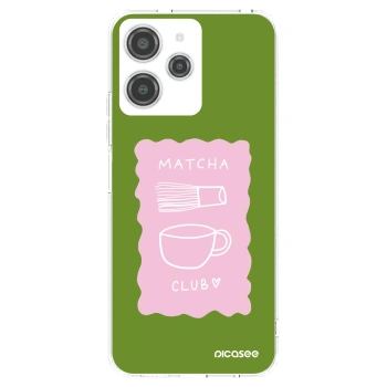 Picasee silikonska prozirna maskica za Xiaomi Redmi 12 4G - Matcha club