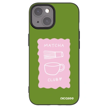 Picasee crna silikonska maskica za Apple iPhone 15 - Matcha club