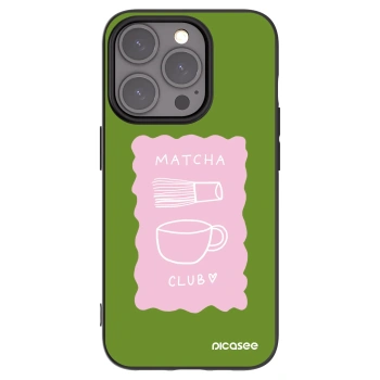 Picasee crna silikonska maskica za Apple iPhone 15 Pro - Matcha club