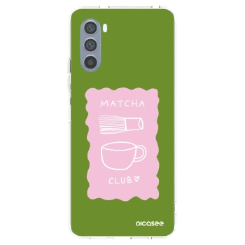 Picasee silikonska prozirna maskica za Motorola Moto G62 - Matcha club