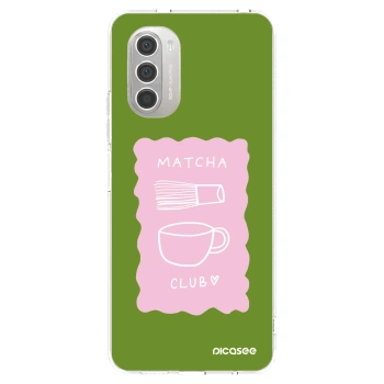 Picasee silikonska prozirna maskica za Motorola Moto G51 - Matcha club