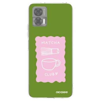 Picasee silikonska prozirna maskica za Motorola Edge 30 Neo - Matcha club