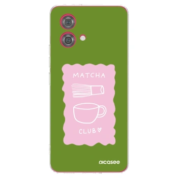 Picasee silikonska prozirna maskica za Motorola Moto G84 5G - Matcha club