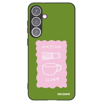 Picasee crna silikonska maskica za Samsung Galaxy S24+ S926B 5G - Matcha club