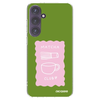 Picasee silikonska prozirna maskica za Samsung Galaxy S24+ S926B 5G - Matcha club