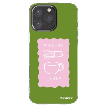 Picasee silikonska prozirna maskica za Apple iPhone 16 Pro Max - Matcha club