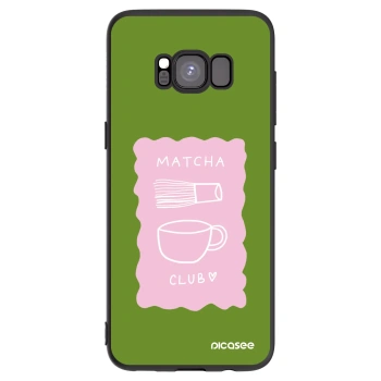 Picasee crna silikonska maskica za Samsung Galaxy S8 G950F - Matcha club