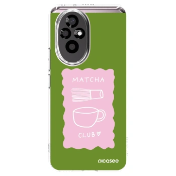 Picasee silikonska prozirna maskica za Honor 200 Pro 5G - Matcha club