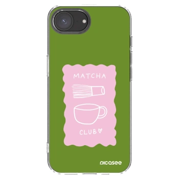 Picasee silikonska prozirna maskica za Apple iPhone 16e - Matcha club