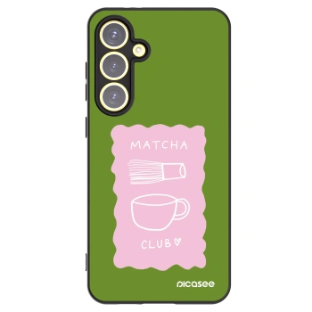 Picasee crna silikonska maskica za Samsung Galaxy S24 FE S721B - Matcha club