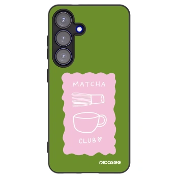 Picasee crna silikonska maskica za Samsung Galaxy S25 5G - Matcha club